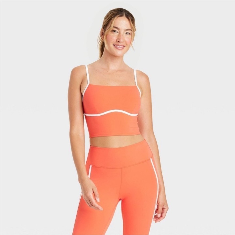 Women's Piped Cropped Support Tank
Top - JoyLab™ Coral Red new